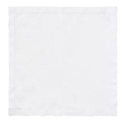 Rebecca Udall Place Settings & Linens|Classic Hemstitch Linen Napkin, White