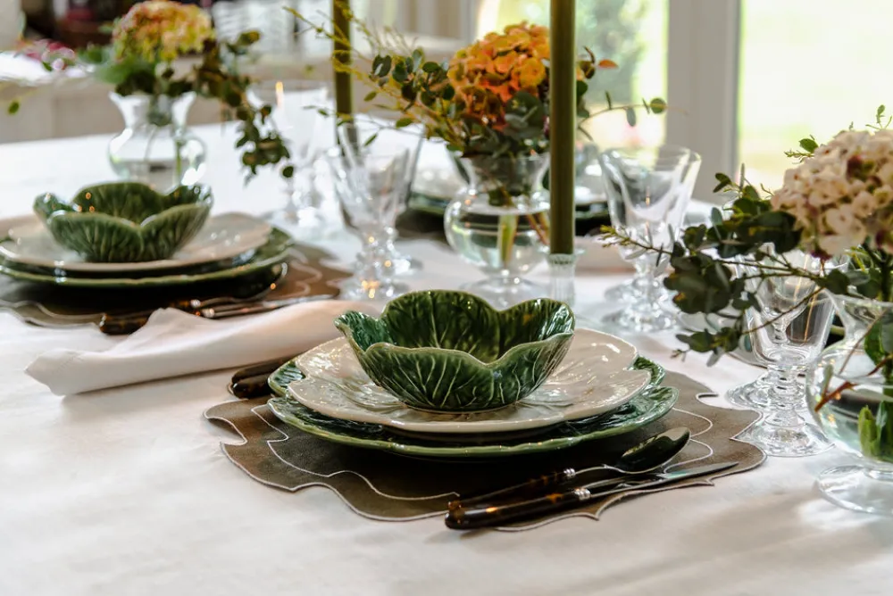 Rebecca Udall Place Settings & Linens|Classic Hemstitch Linen Tablecloth, White