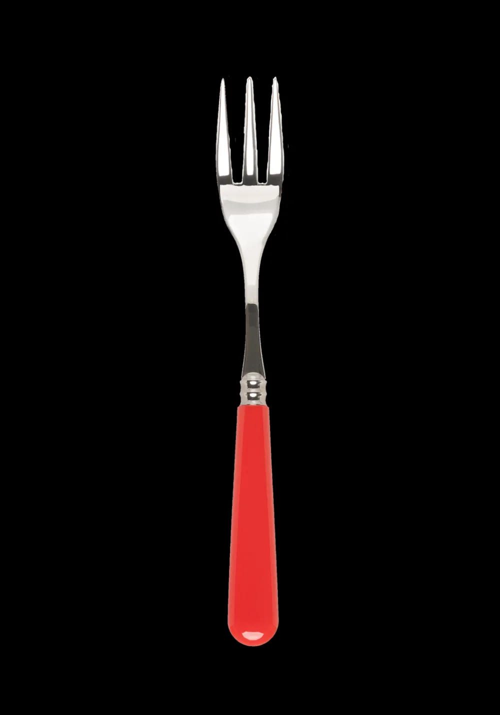 Late Afternoon Flatware|Classic Red Serving Fork