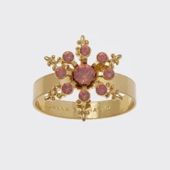 Joanna Buchanan Place Settings & Linens|Classic Snowflake Skinny Napkin Rings in Pastel, Set of Four