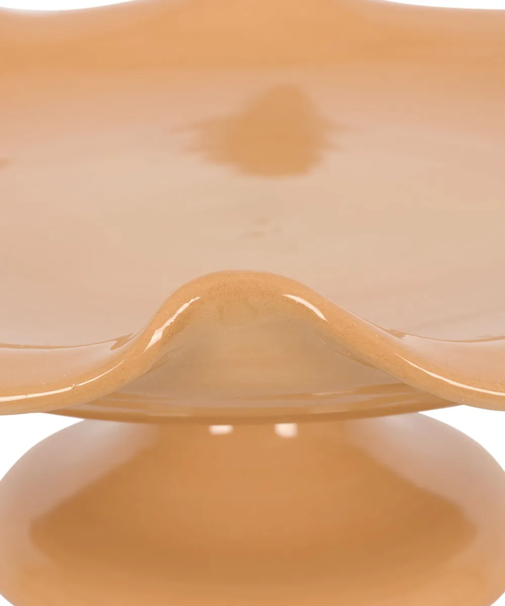 Rebecca Udall Dinnerware|Claudia Wavy Footed Bowl in Terracotta