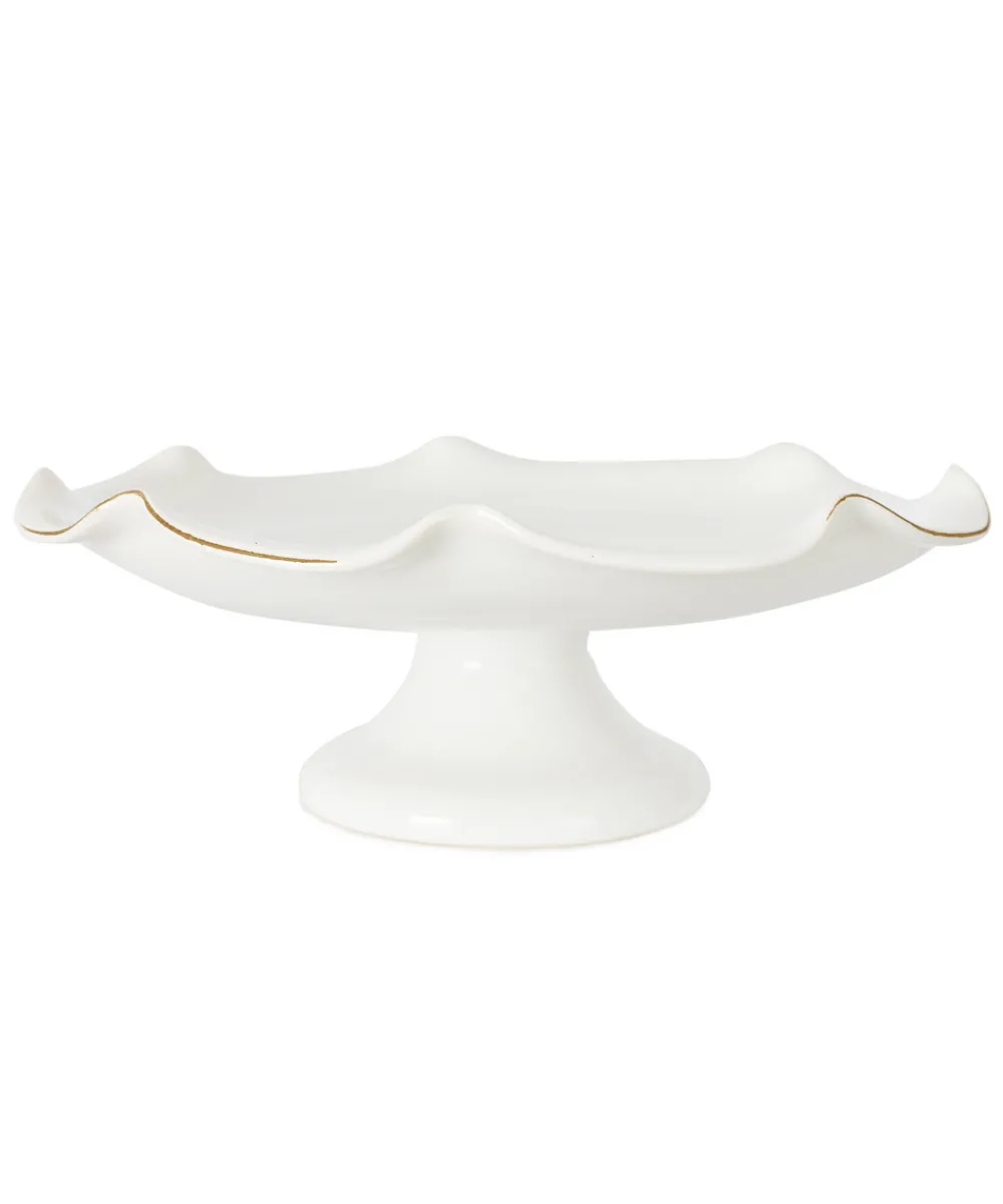 Rebecca Udall Dinnerware|Claudia Wavy Footed Bowl in White