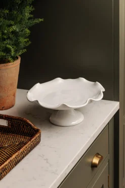Rebecca Udall Dinnerware|Claudia Wavy Footed Bowl in White