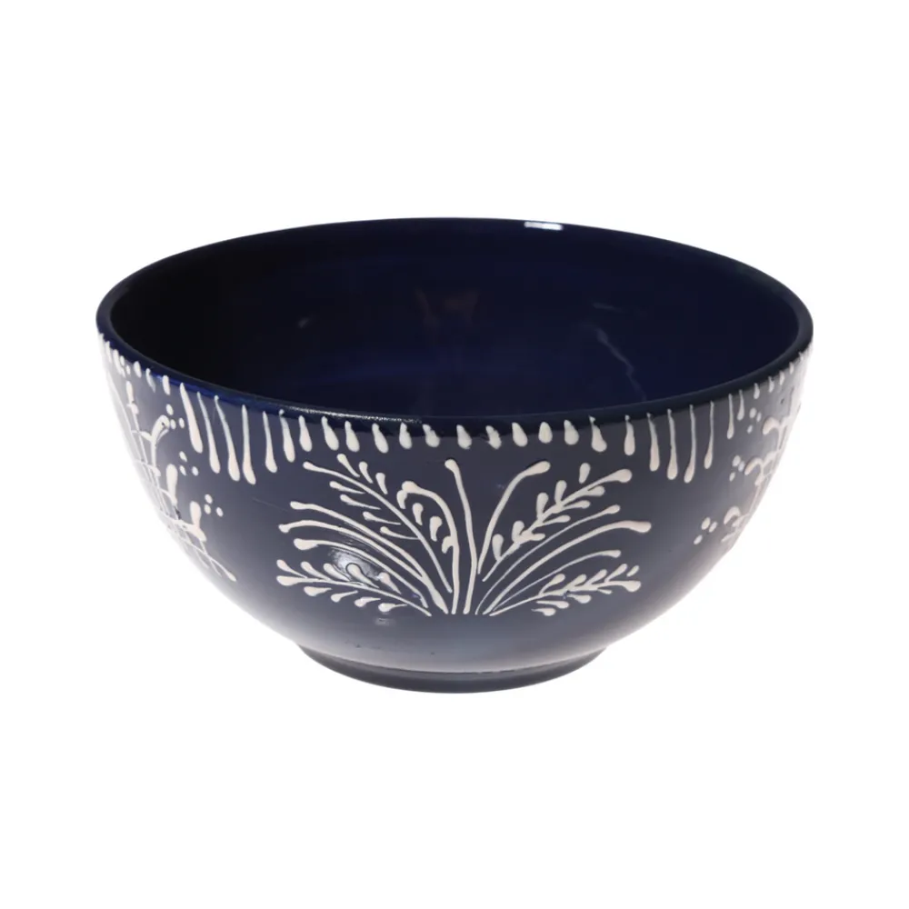 Carolina Irving and Daughters Dinnerware|Cobalt Lace Cereal Bowl