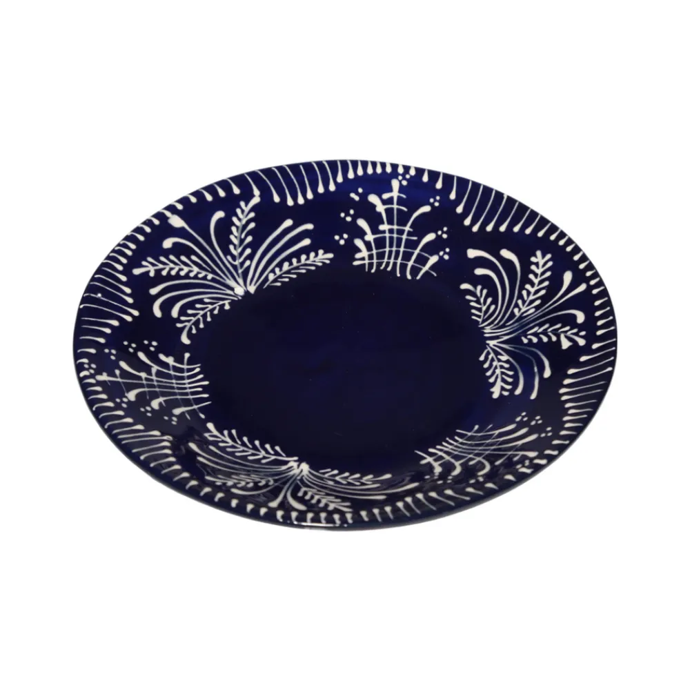 Carolina Irving and Daughters Dinnerware|Cobalt Lace Dessert Plate