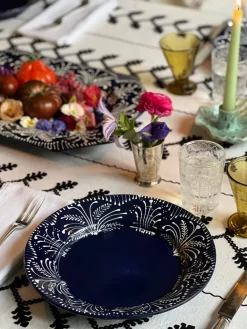 Carolina Irving and Daughters Dinnerware|Cobalt Lace Dinner Plate