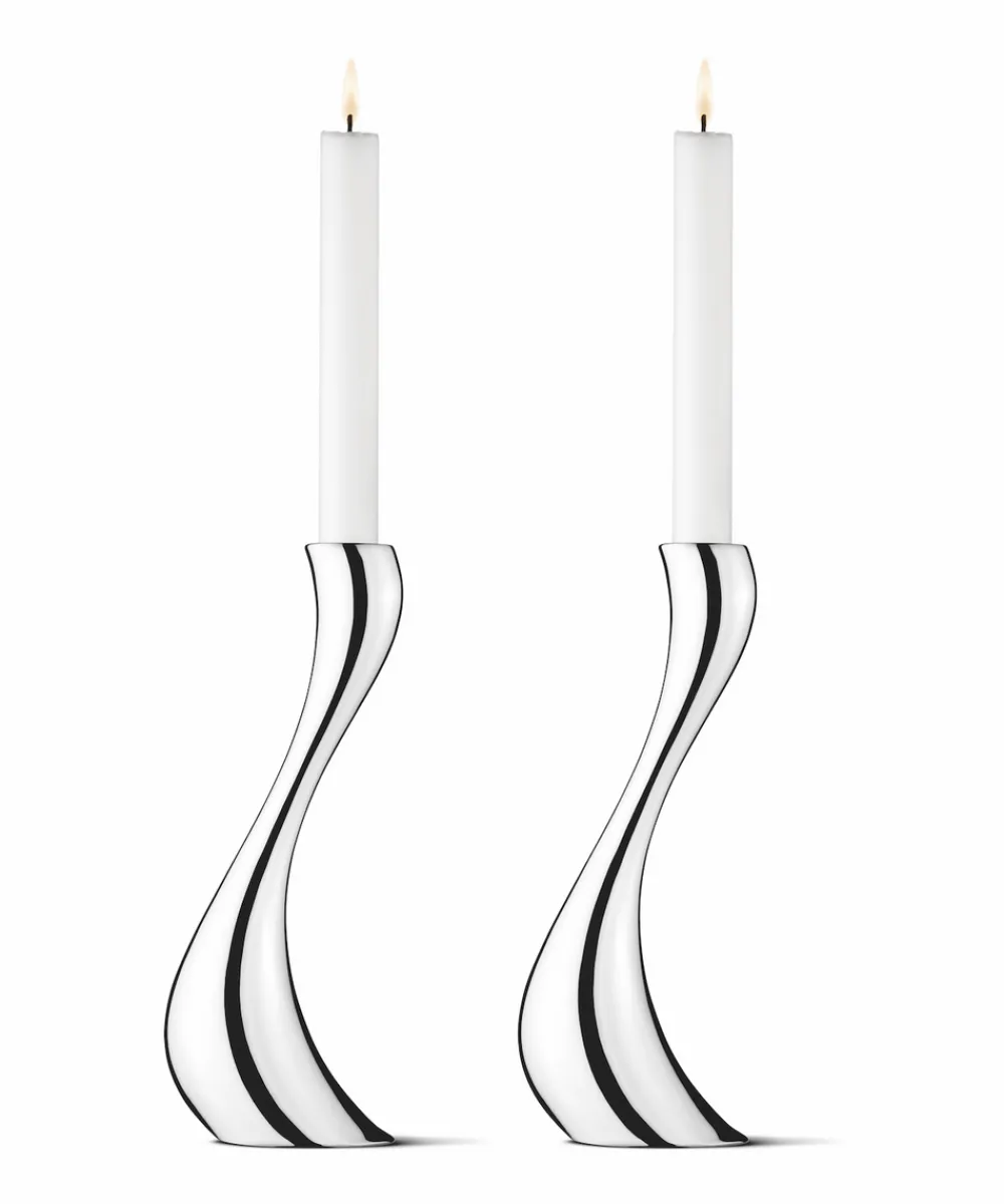 Georg Jensen Candles|Cobra Candleholder, Set of 2