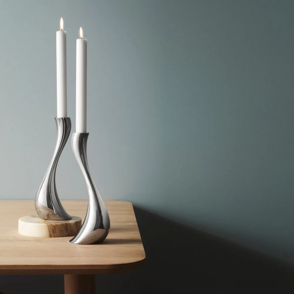 Georg Jensen Candles|Cobra Candleholder, Set of 2