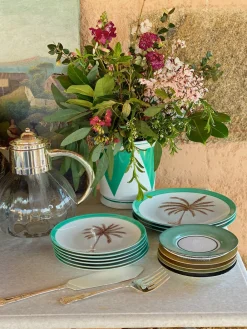 Molecot Dinnerware|Coconut Tree Charger Plate Round Platter