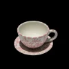 Piano Piano Dinnerware|Coffee Cup with Saucer in Rosa