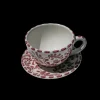 Piano Piano Dinnerware|Coffee Cup with Saucer in Vinto Tinto