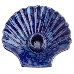 Carolina Irving and Daughters Candles|Concha Candle Tonal Blue