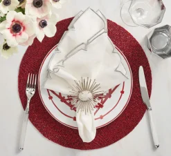 Kim Seybert Place Settings & Linens|Confetti Placemat in Red, Set of 4