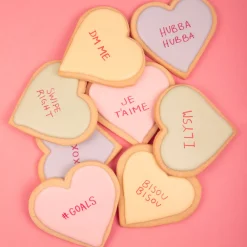 Empire Cake Pantry|Décor|Conversation Heart Sugar Cookies, Set of 12