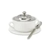 Match Silver|Dinnerware|Convivio Covered Soup Bowl with Plate