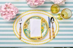 Loulou La Dune Place Settings & Linens|Cora Placemat And Napkin Set In Yellow