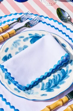 Loulou La Dune Place Settings & Linens|Cora Placemat And Napkin Set In Blue