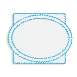 Loulou La Dune Place Settings & Linens|Cora Placemat And Napkin Set In Blue