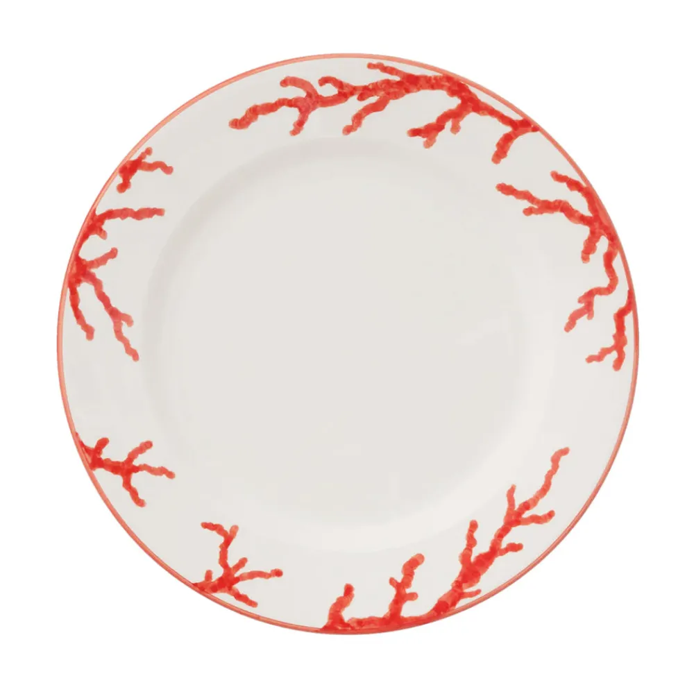 Este Ceramiche Dinnerware|Coral Dinner Plates in Red, Set of 6