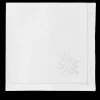 Henry Handwork Place Settings & Linens|Coral Knot White Napkin