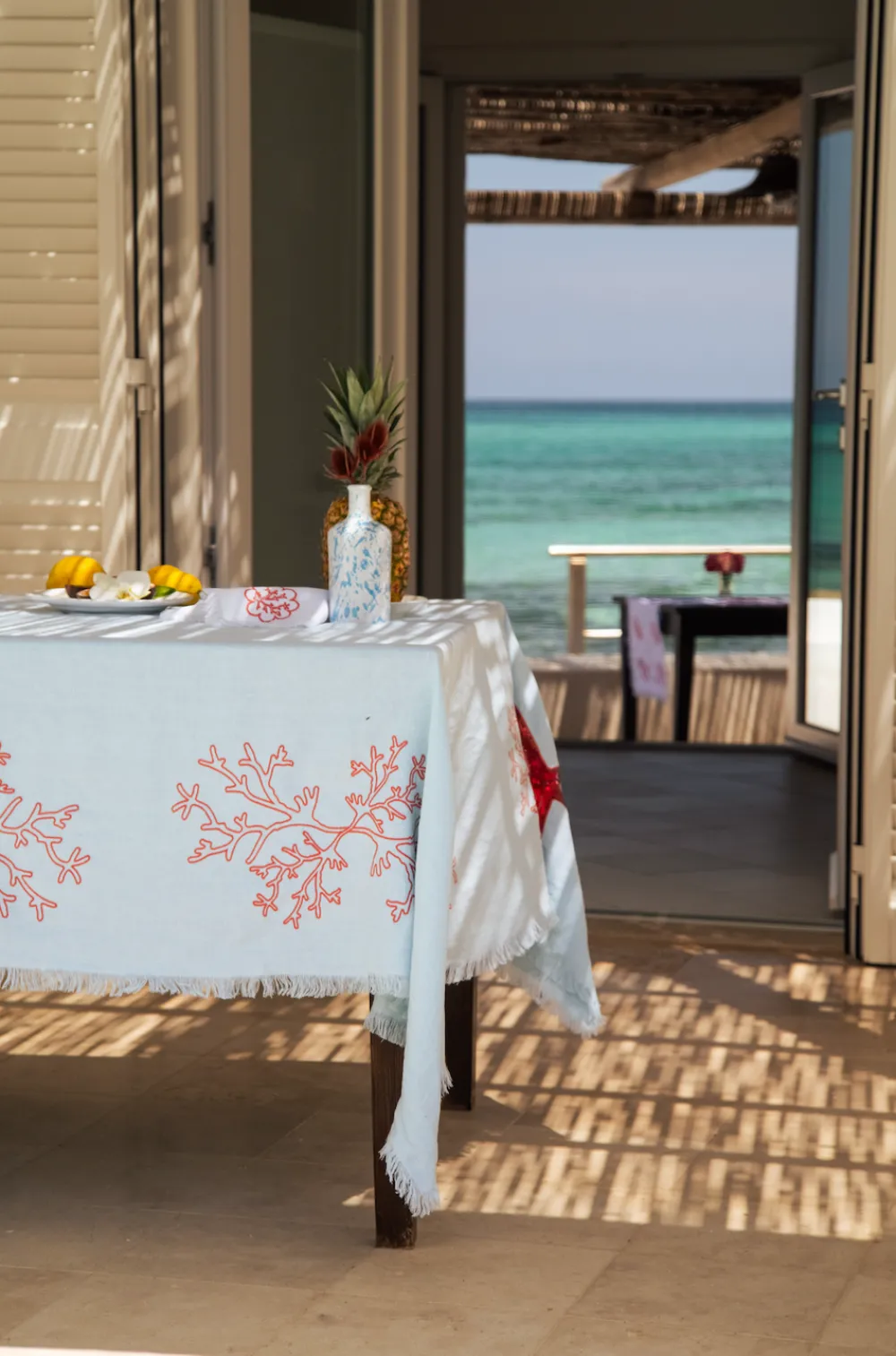 Cibelle Place Settings & Linens|Coral Pink Corallo Tablecloth