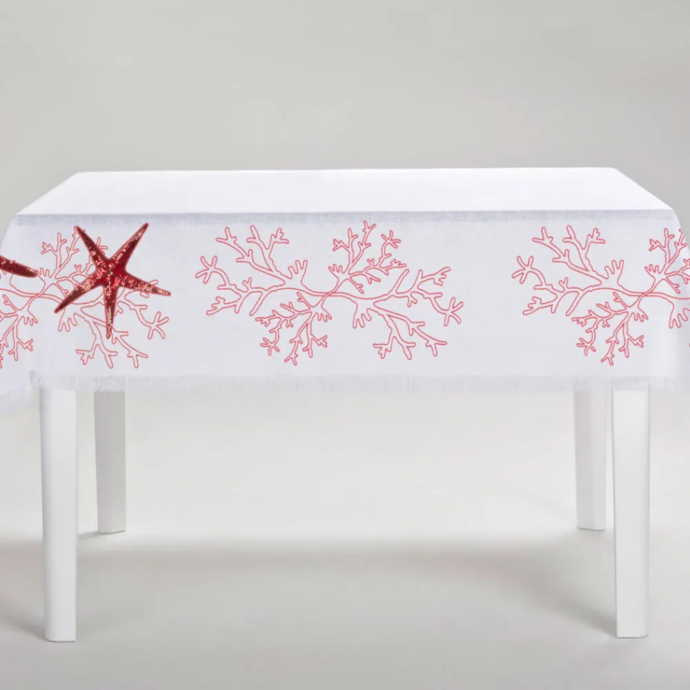 Cibelle Place Settings & Linens|Coral Pink Corallo Tablecloth