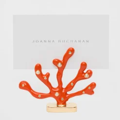Joanna Buchanan Décor|Place Settings & Linens|Coral Placecard Holders in Coral, Set of Two