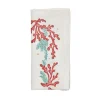 Kim Seybert Place Settings & Linens|Coral Spray Napkin in White, Coral & Turquoise, Set of 4