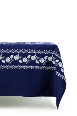 Esencial Hogar Place Settings & Linens|Cosmo Rectangular Tablecloth in Navy