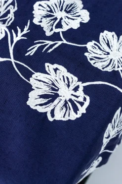 Esencial Hogar Place Settings & Linens|Cosmo Rectangular Tablecloth in Navy