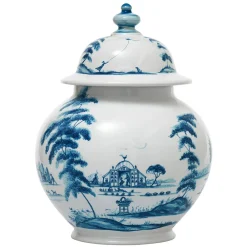 Juliska Pantry|Dinnerware|Country Estate Delft Blue 10" Lidded Ginger Jar Garden Follies