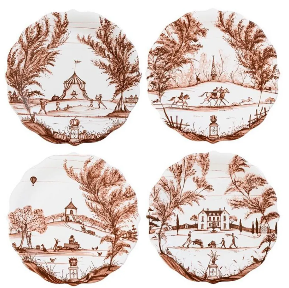 Juliska Dinnerware|Country Estate Harvest Party Plate Assorted, Set of 4