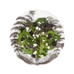 Juliska Dinnerware|Country Estate Party Plate Assorted, Set of 4 in Flint Grey