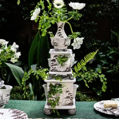 Juliska Dinnerware|Country Estate Tulipiere Tower in Flint Grey, Set of 3