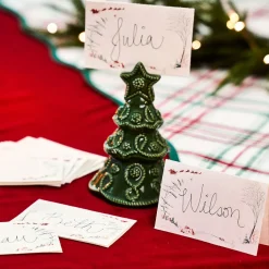 Juliska Place Settings & Linens|Country Estate Winter Frolic Place Card in Evergreen, Set of 12