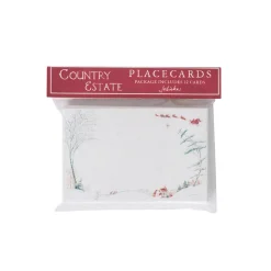 Juliska Place Settings & Linens|Country Estate Winter Frolic Place Card in Evergreen, Set of 12