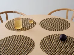 Chilewich Place Settings & Linens|Crane Round Placemat in Honey