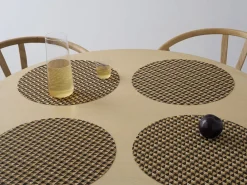 Chilewich Place Settings & Linens|Crane Round Placemat in Honey