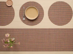 Chilewich Place Settings & Linens|Crane Round Placemat in Raspberry