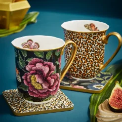 Spode Dinnerware|Creatures of Curiosity 12 Oz Mug in Black