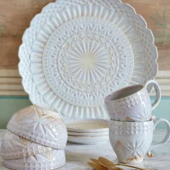 Costa Nova Dinnerware|Cristal Collection Mugs in Nacar, Set of 6