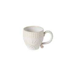 Costa Nova Dinnerware|Cristal Collection Mugs in White, Set of 6