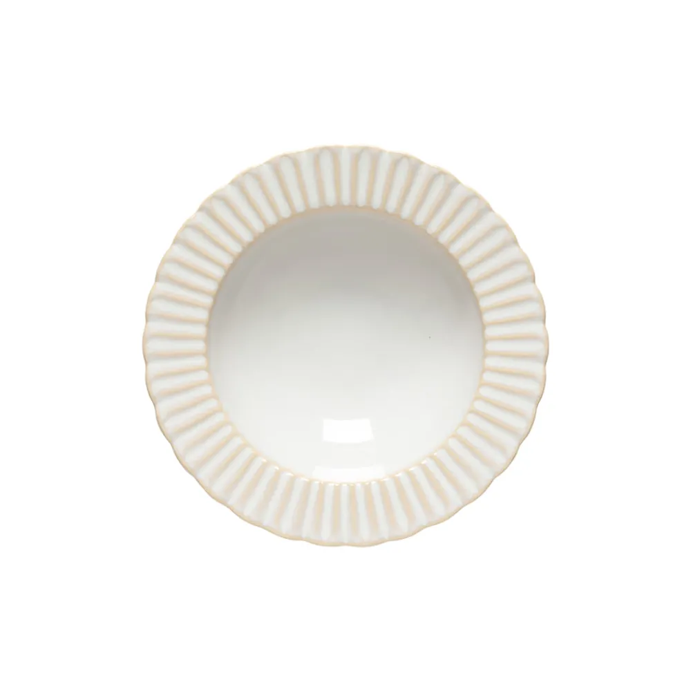 Costa Nova Dinnerware|Cristal Collection Pasta Plates in White, Set of 6