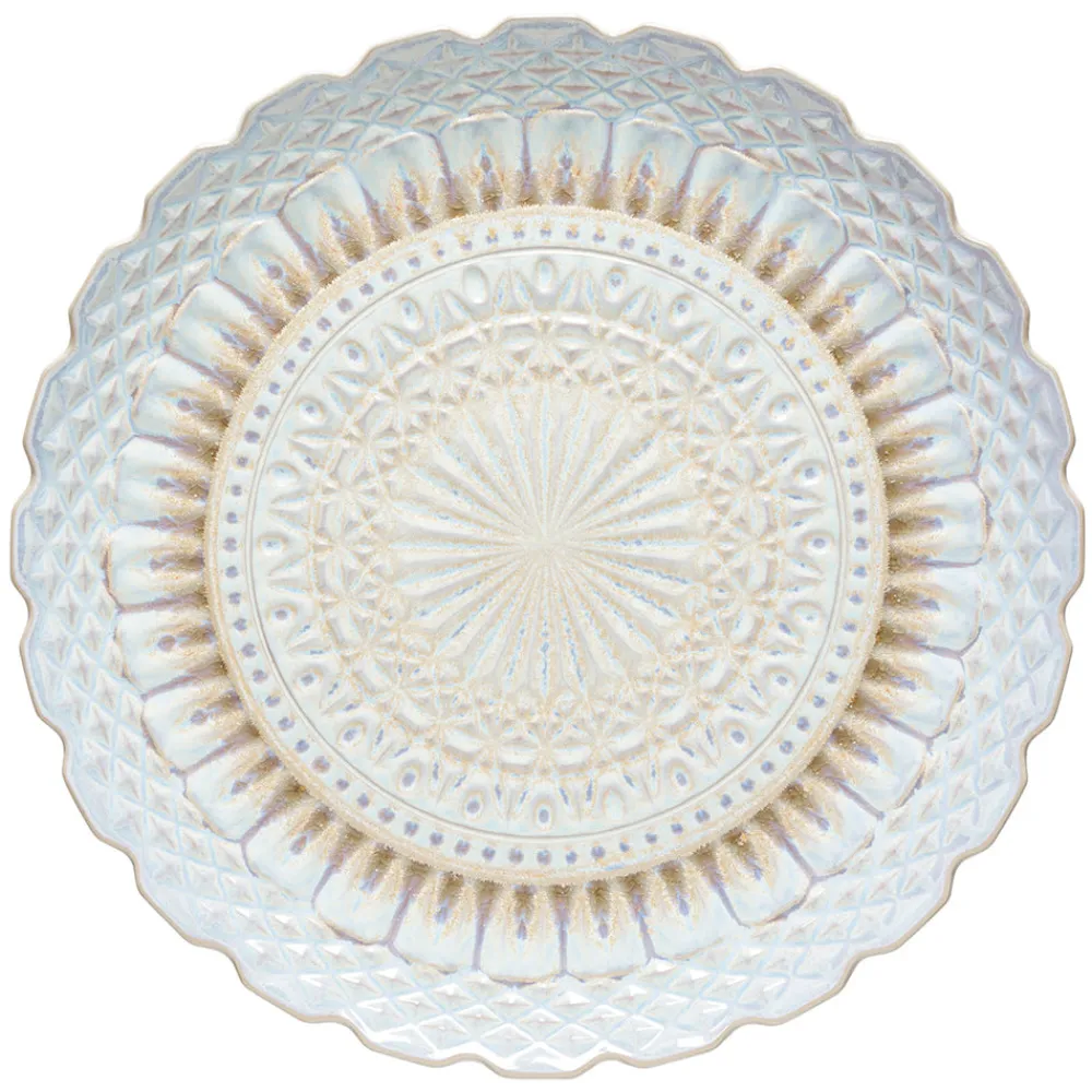 Costa Nova Dinnerware|Cristal Collection Round Platter in Nacar