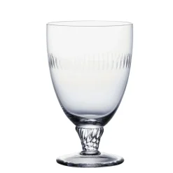 The Vintage List Glassware|Crystal Bistro Glasses With Spears Design, Set of 6