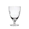 The Vintage List Glassware|Crystal Bistro Glasses with Lens Design, Set of Six