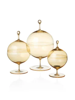 Lobmeyr Glassware|Crystal Candy Dish I. in Gold Lustre