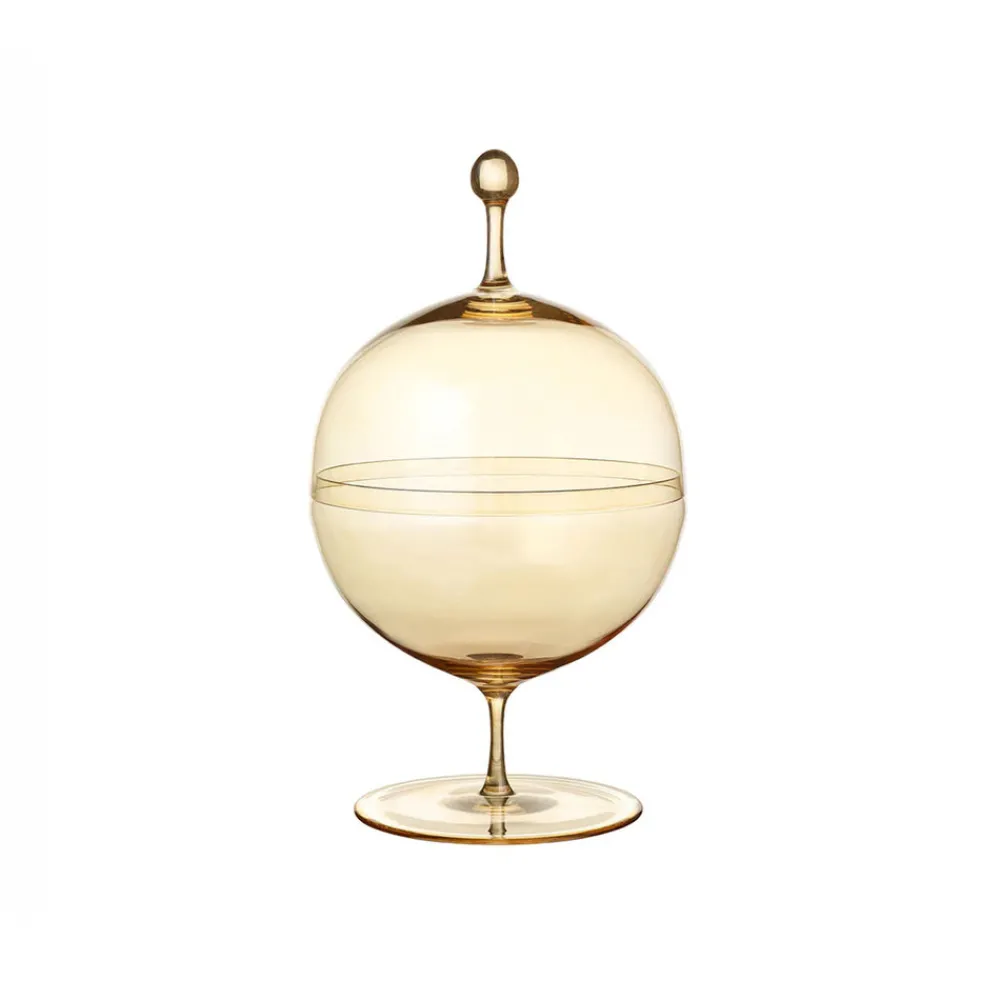Lobmeyr Glassware|Crystal Candy Dish II. In Gold Lustre