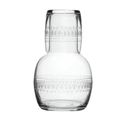 The Vintage List Glassware|Crystal Carafe Set with Ovals Design