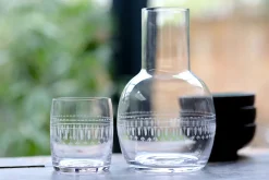The Vintage List Glassware|Crystal Carafe Set with Ovals Design
